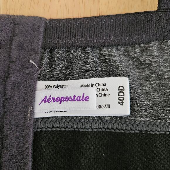 Aeropastale Wire Free Bra Logo Band sz 40DD Molded Cup EUC - Picture 3 of 7
